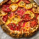 Heirloom tomato galette