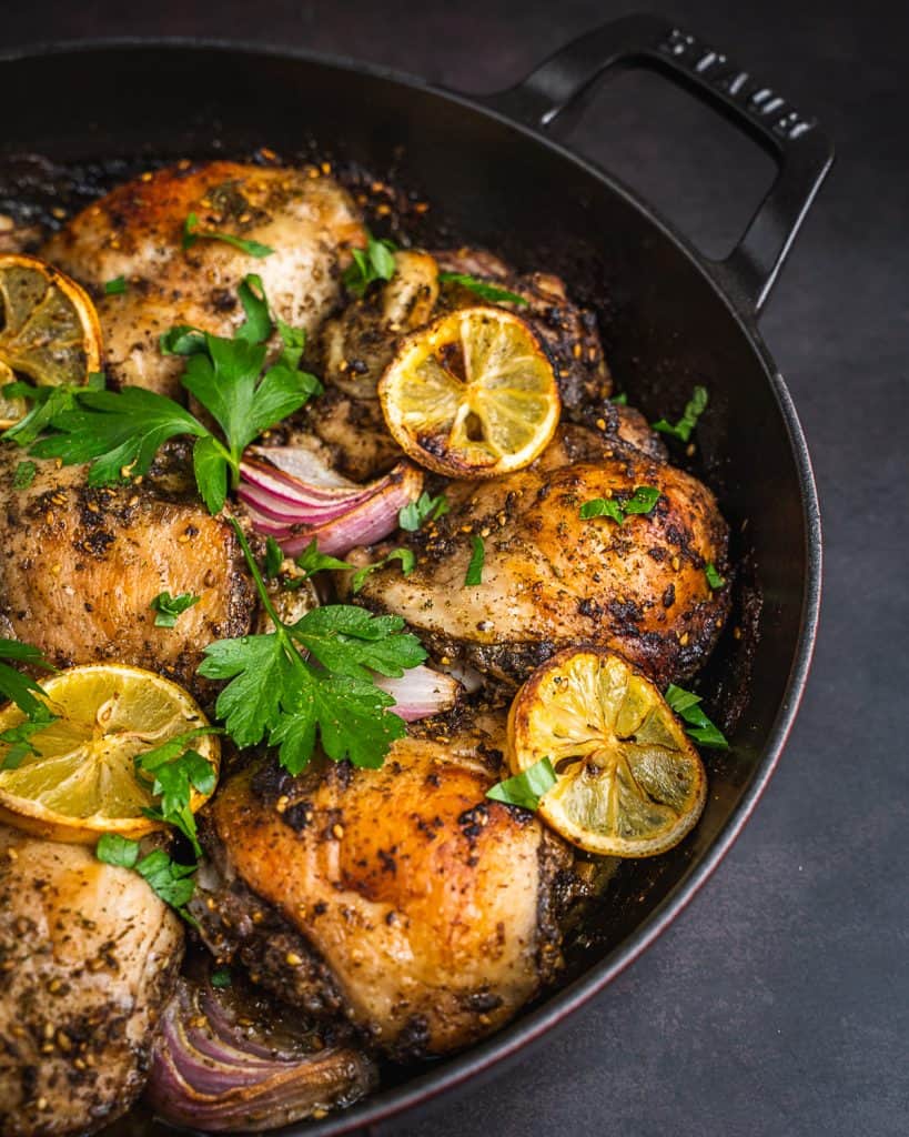 Za'atar Chicken Thighs Urban Farm and Kitchen