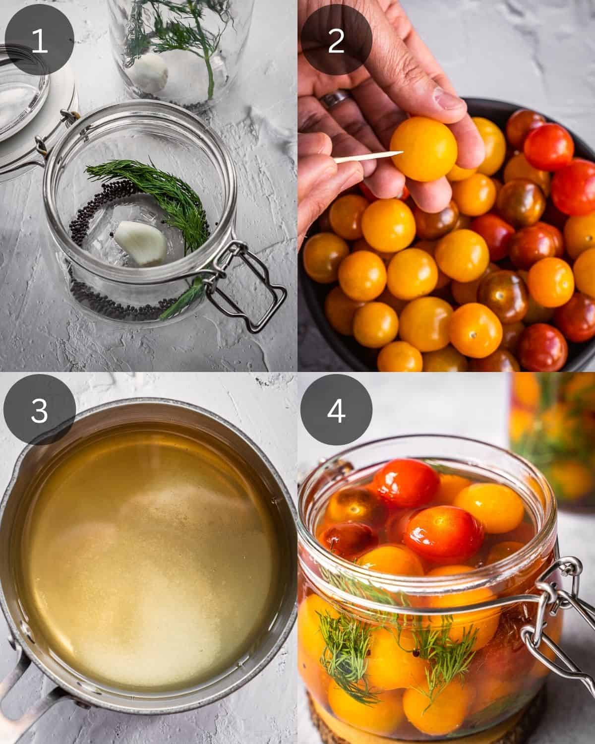 Pickled Cherry Tomatoes Urban Farm and Kitchen