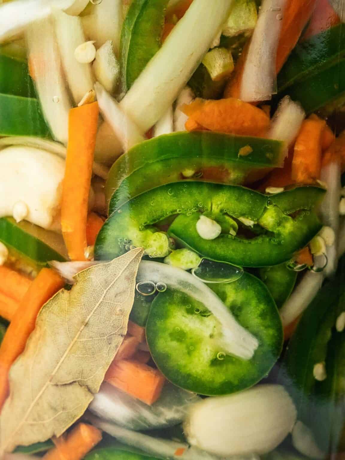Escabeche (Homemade Spicy Mexican Pickled Vegetables) Urban Farm and Kitchen