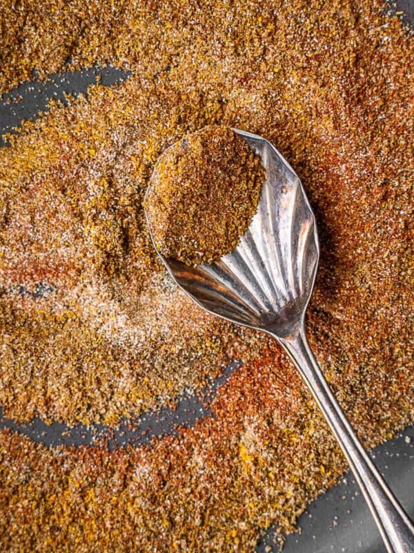 Shawarma spice mix on a plate.