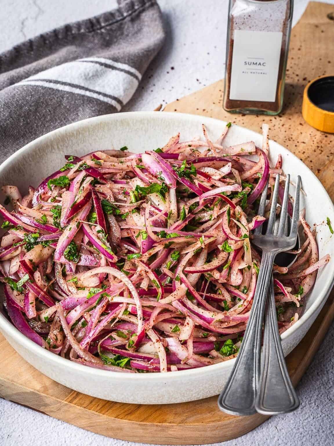 Sumac Onions (Turkish Marinated Onion Salad) Urban Farm and Kitchen