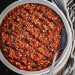Bowl of Turkish Ezme Salad.