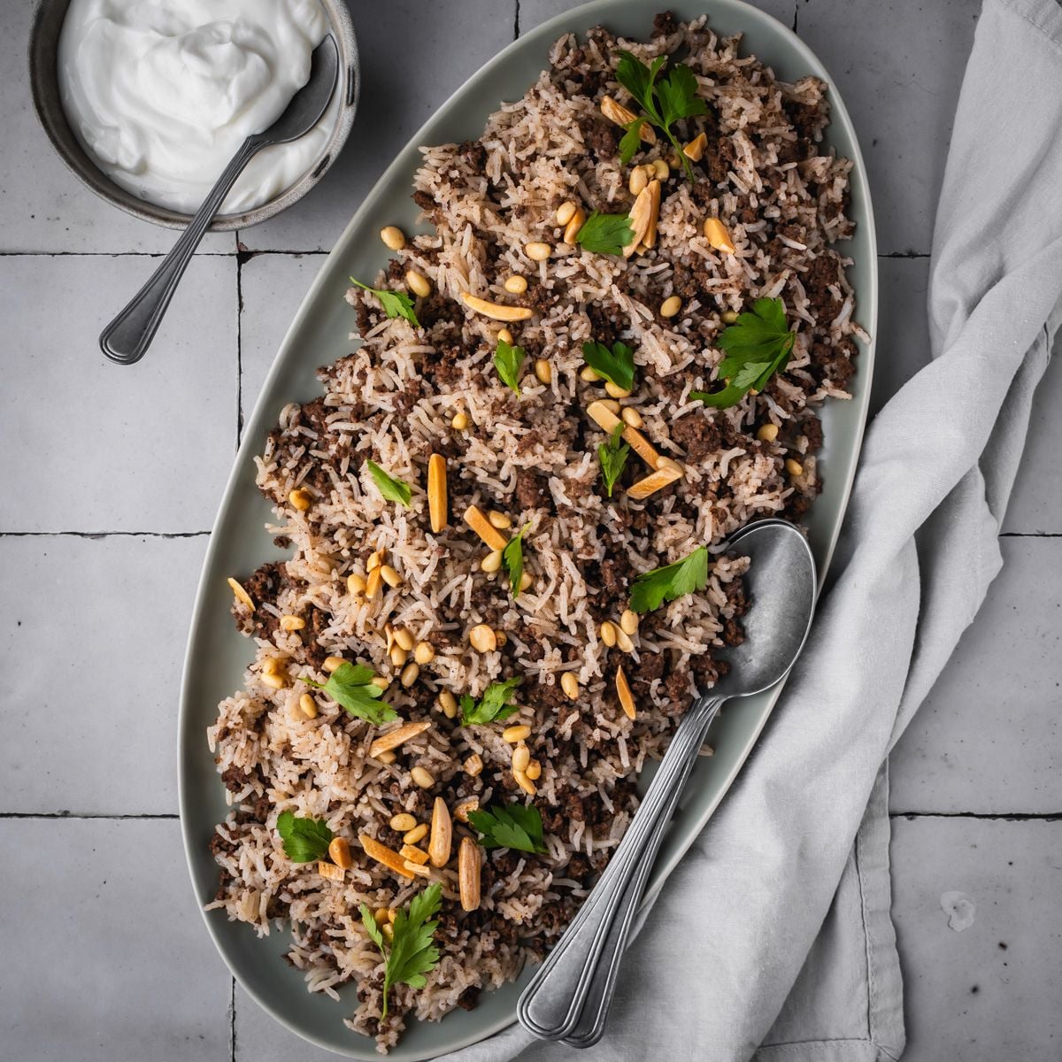 Hashweh (Spiced Rice with Ground Beef) - Urban Farm and Kitchen